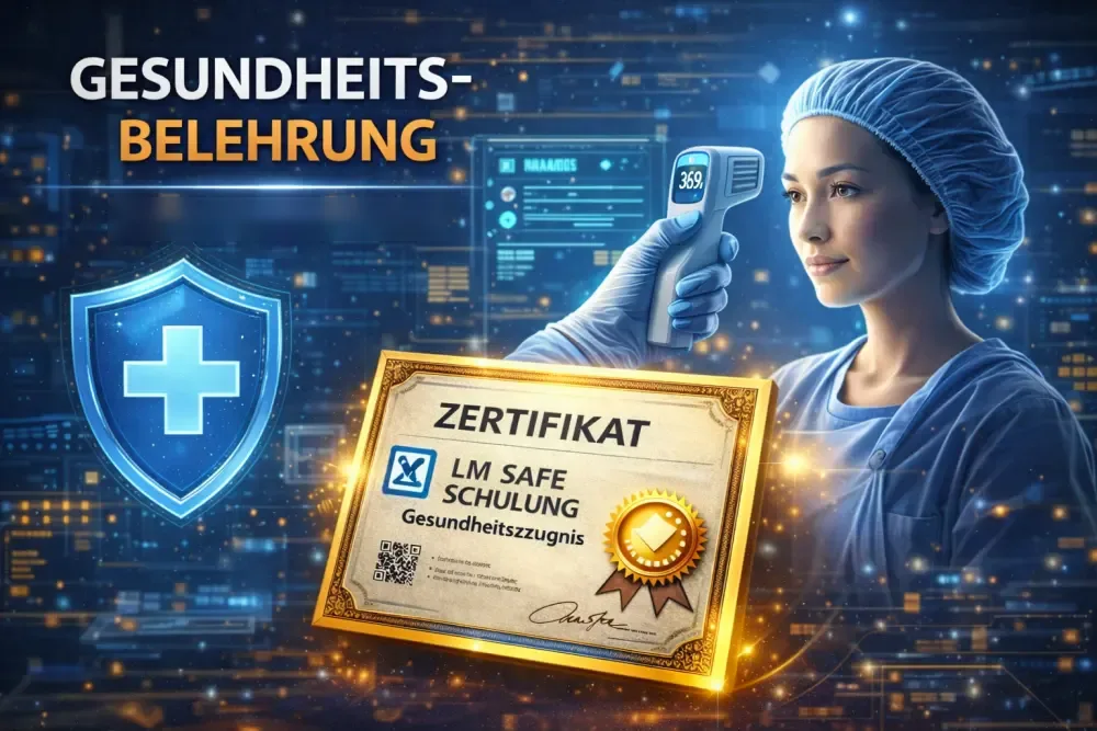 Gesundheitsbelehrung für Lebensmittelpersonal